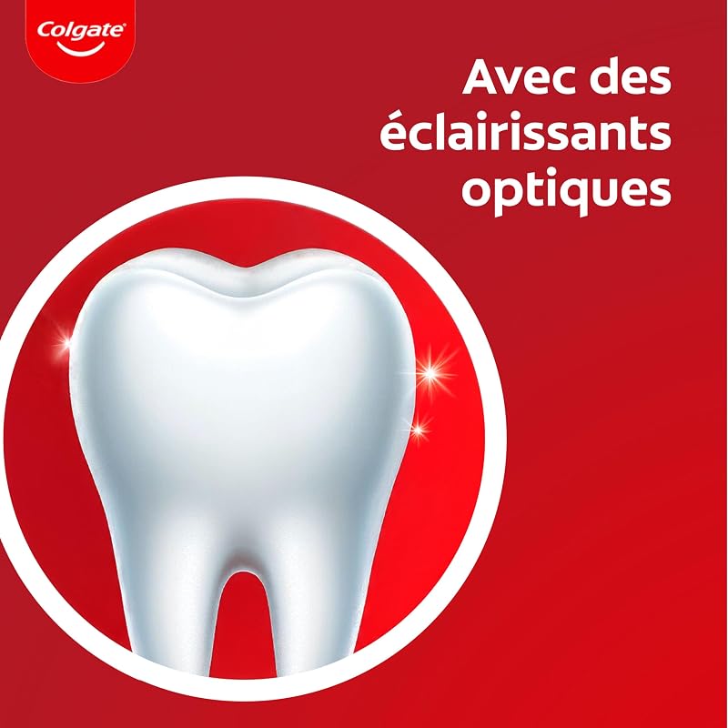 Dentifrice Blancheur Max White Optic, Lot de 4 x 75 ml