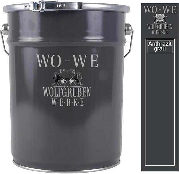 Peinture Fer Metal W900 Pour Protéger Et Décorer Anthracite Gris Similaire à Ral 7016 5l