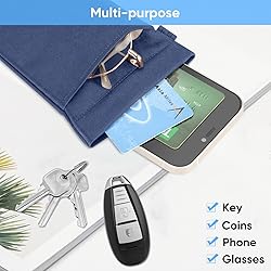 FINTIE Double Eyeglasses Pouch with Carrying