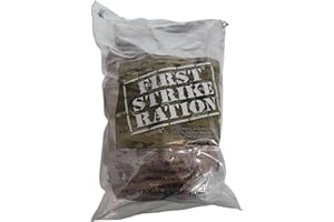 EPIDEMIC PROOF Authentic USGI First Strike Rations (FSR)- 24 hour MRE - Inspection Year 2025 or Newer. 9 Menu options. (6: BBQ Pork Wrap)