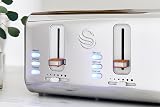 Swan Nordic 4 Slice Toaster Grey 1500W 6 Browning Levels Defrost Reheat view 5