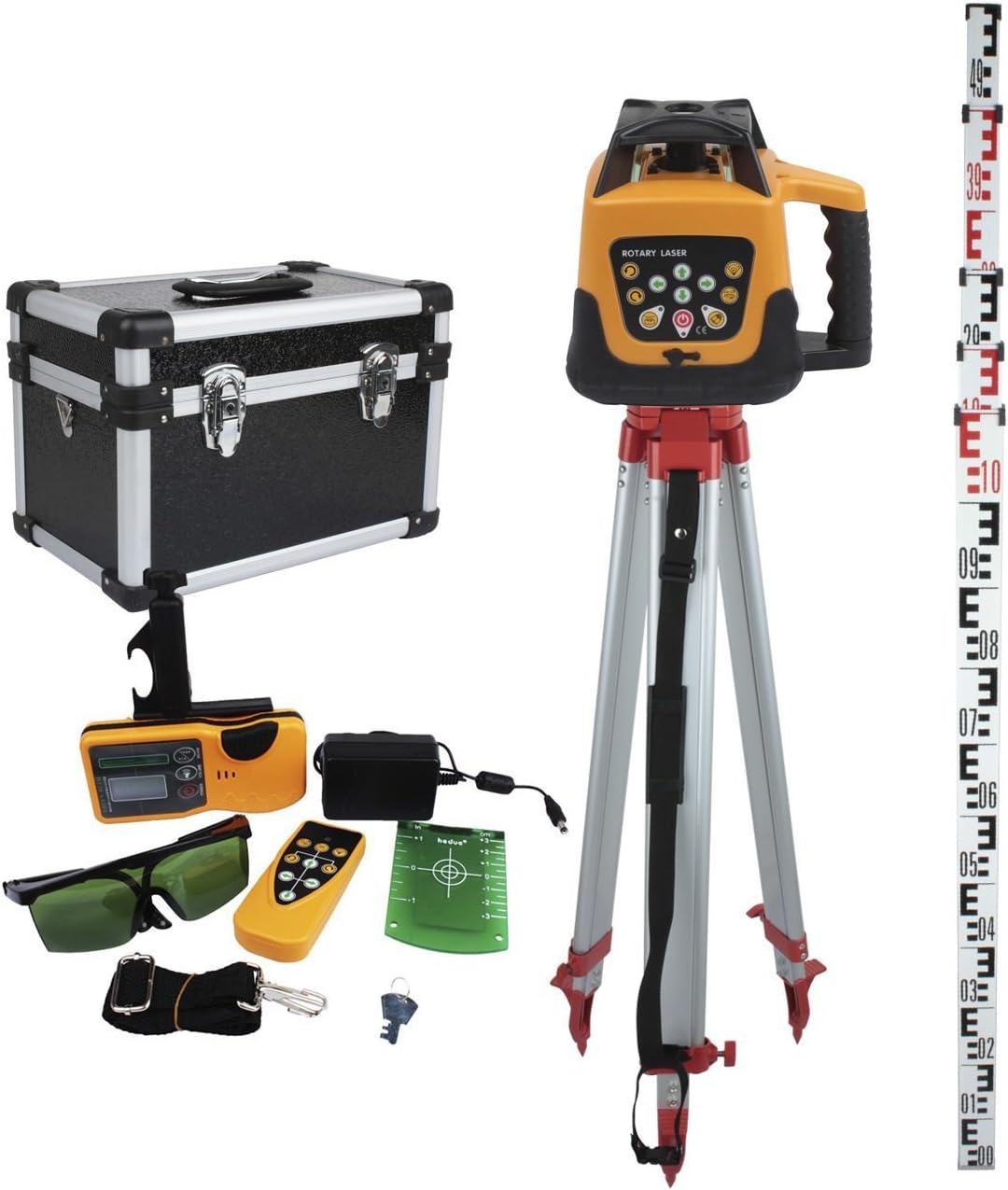 Iglobalbuy Automatic Green Beam Rotary Rotating Laser Remote Control 500m Range Selfleveling