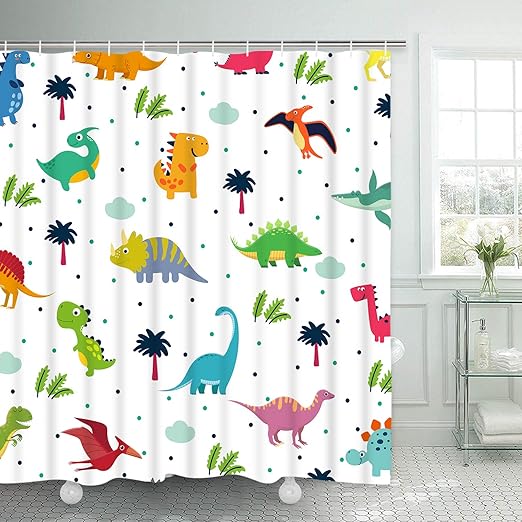 Amazon Com Bleum Cade Dinosaurs Shower Curtain Cute Dinosaurs