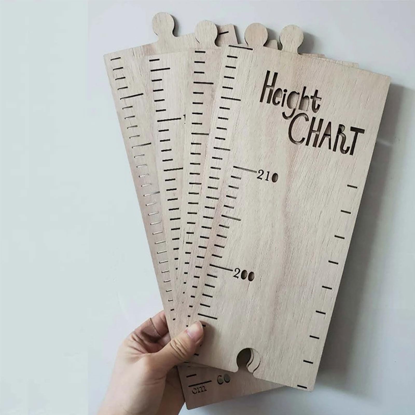 BDHI Height Growth Chart Height Ruler Wooden for Kids Bedroom Wall Decoration(Y260-1)