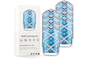 BUB 8 Pcs Refill Cartridges Replacement, Compatible with ZEVO Plug-in Light M364, Refill Cartridge Kit 100% Fit
