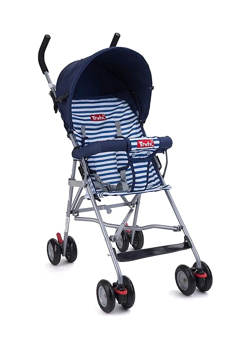 Trots Lightweight Stroller Compact Folding with Canopy for 7-36 Months (Denim)