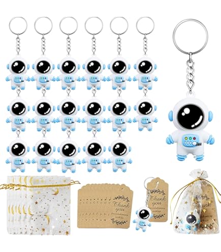 Blue Graduation Tassel Key Chains - Set Of 12 Party Favors For Graduation Ceremony