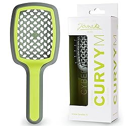 Janeke Curvy Hair Brush with Ergonomic Handle