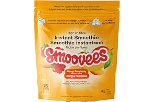 Smoovees High Fibre Instant Smoothie for Kids (Mango Raspberry)