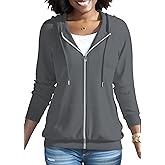 Nimsruc Zip Up Hoodies For Women Long Sleeve Casual