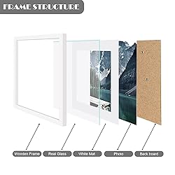 Hongkee 10x10 White Picture Frames set of 3, Made