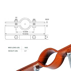 Highcraft DMST-FD06 Riser Clamp Vertical Pipe