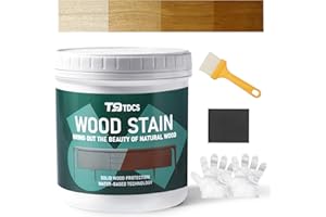 T9TDCS Water Based Wood Stain and Sealer in One-500g(16Oz), Natural Teak Oil for Indoor and Outdoor Furniture, No Priming, No