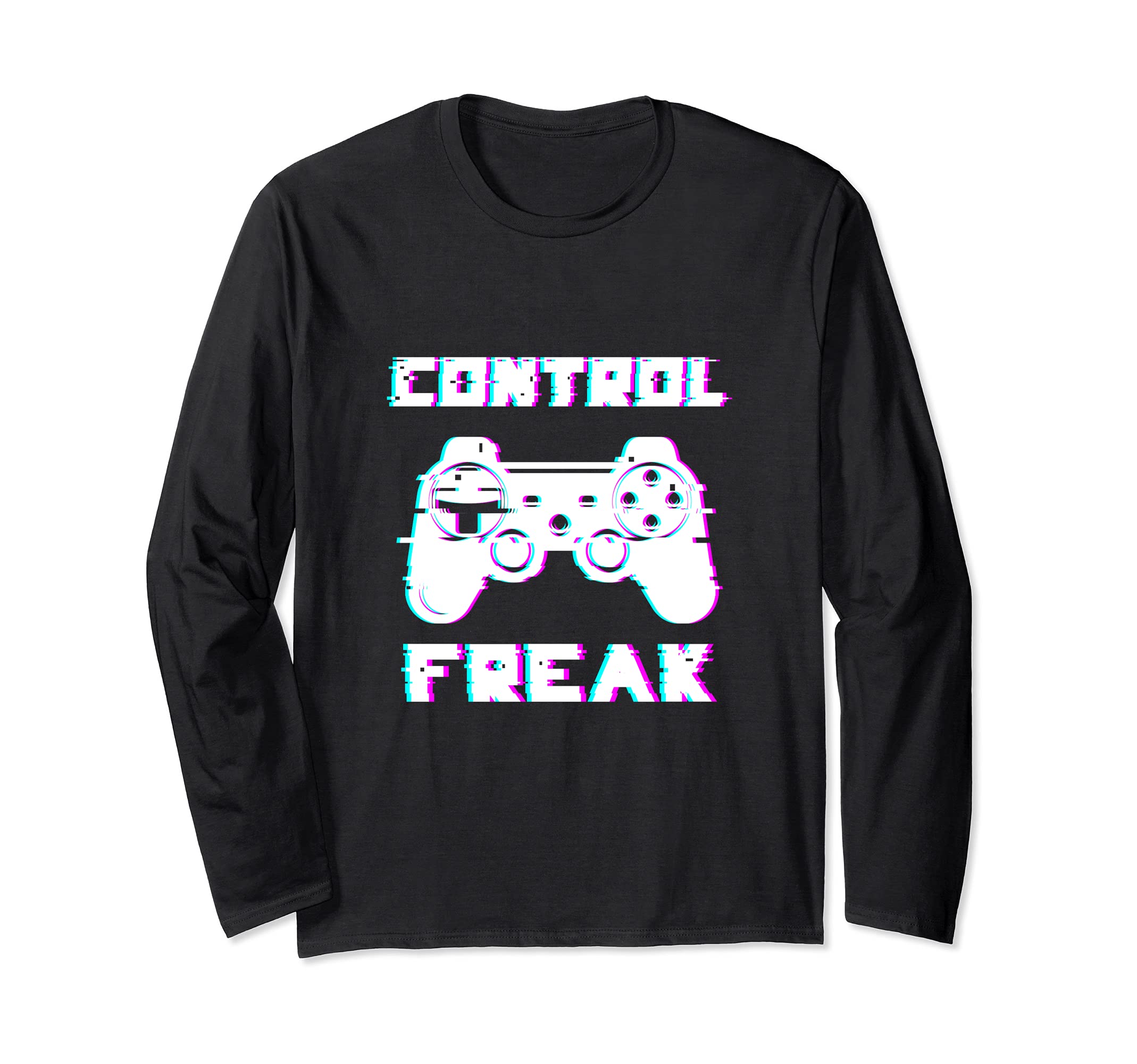 Control Freak Play Arcade Game Over Playing Games Gaming Win Long Sleeve T-Shirt