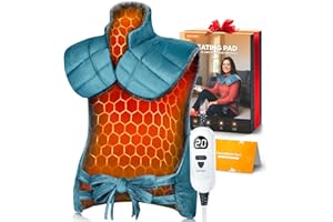LENMEN Graphene-Infused Heating Pad with 3X Deeper Pain Relief, 30% Heavier Weighted Heating Pad for Neck and Shoulders and Back, 25"x35" Large Electric Heated Pads, Gifts for Mom Women Christmas Birthday