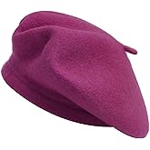 ZLYC Wool French Beret Hat Solid Color Beret Cap for Women Girls