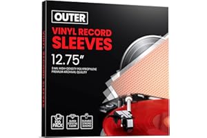 HSGUS 120 Pack Vinyl Outer Record Sleeves – 12.75-inch and 3mil Thick - Anti-Static Dust, Moisture and Protection & Scratch-Resistant
