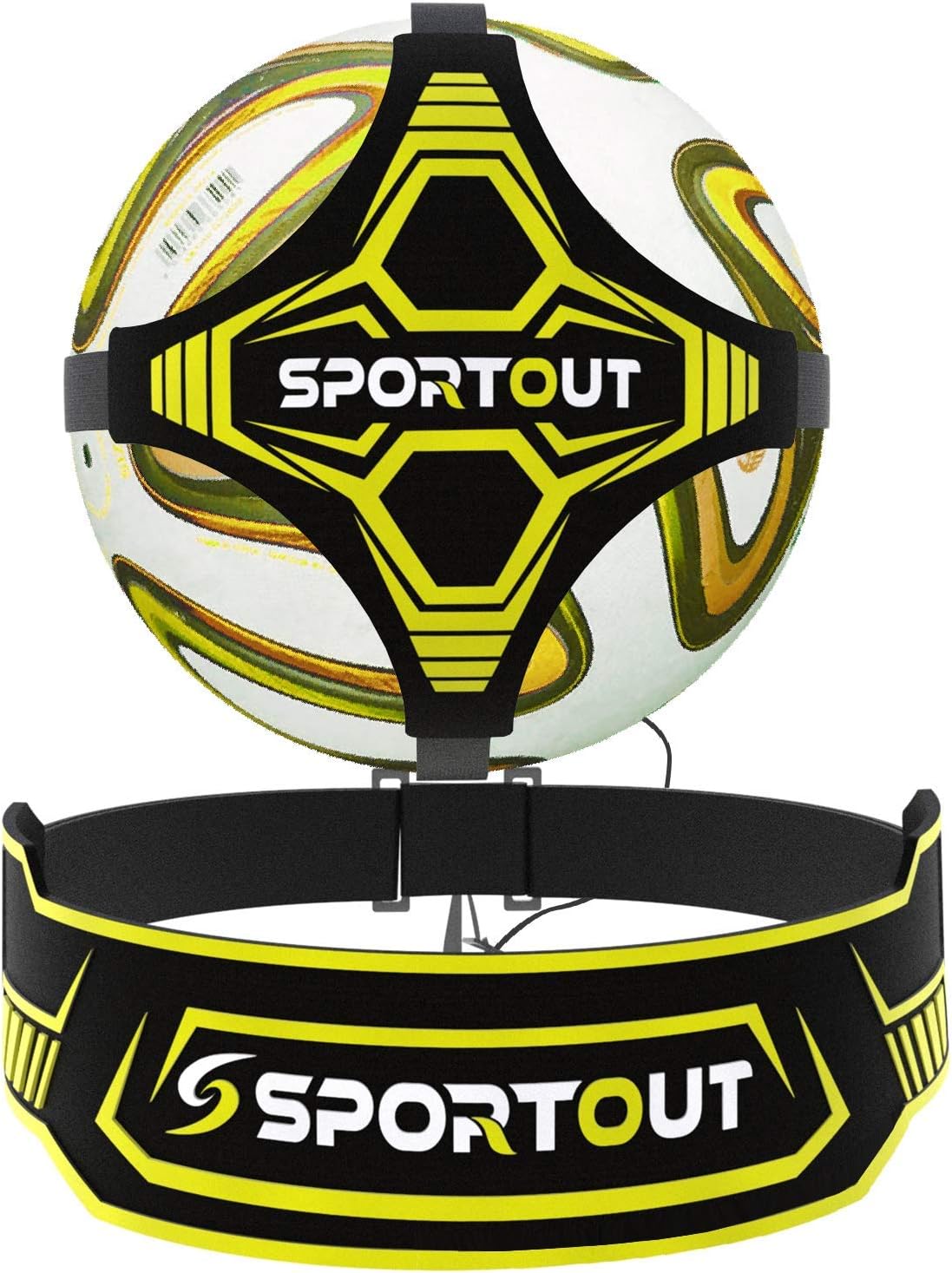 Sportout Football Kick Trainer, Soccer Training Aid Widened Side Waist