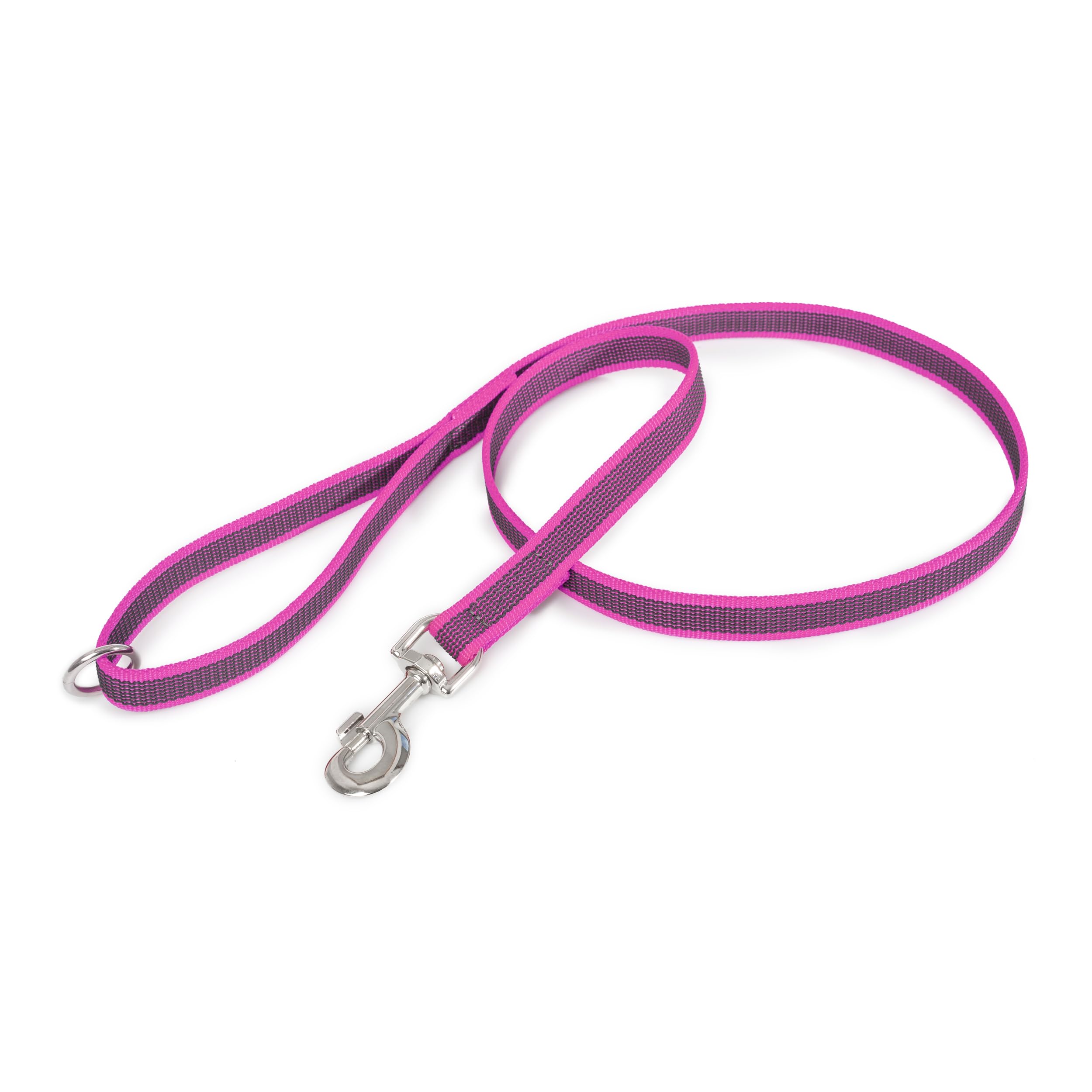 Color & Gray Super-Grip Leash with Handle, and O-Ring, 20 mm x 1,2 m, Pink-Gray