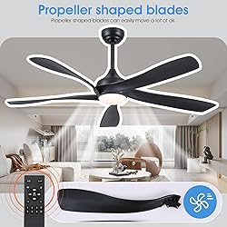 56 Inch Ceiling Fans with Lights Remote/APP