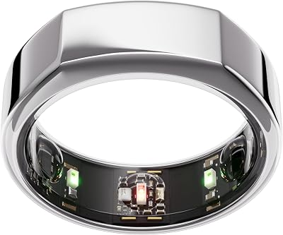 Oura Gen3 Heritage Smart Ring Silver Size 11 Sleep Heart Rate Fitness