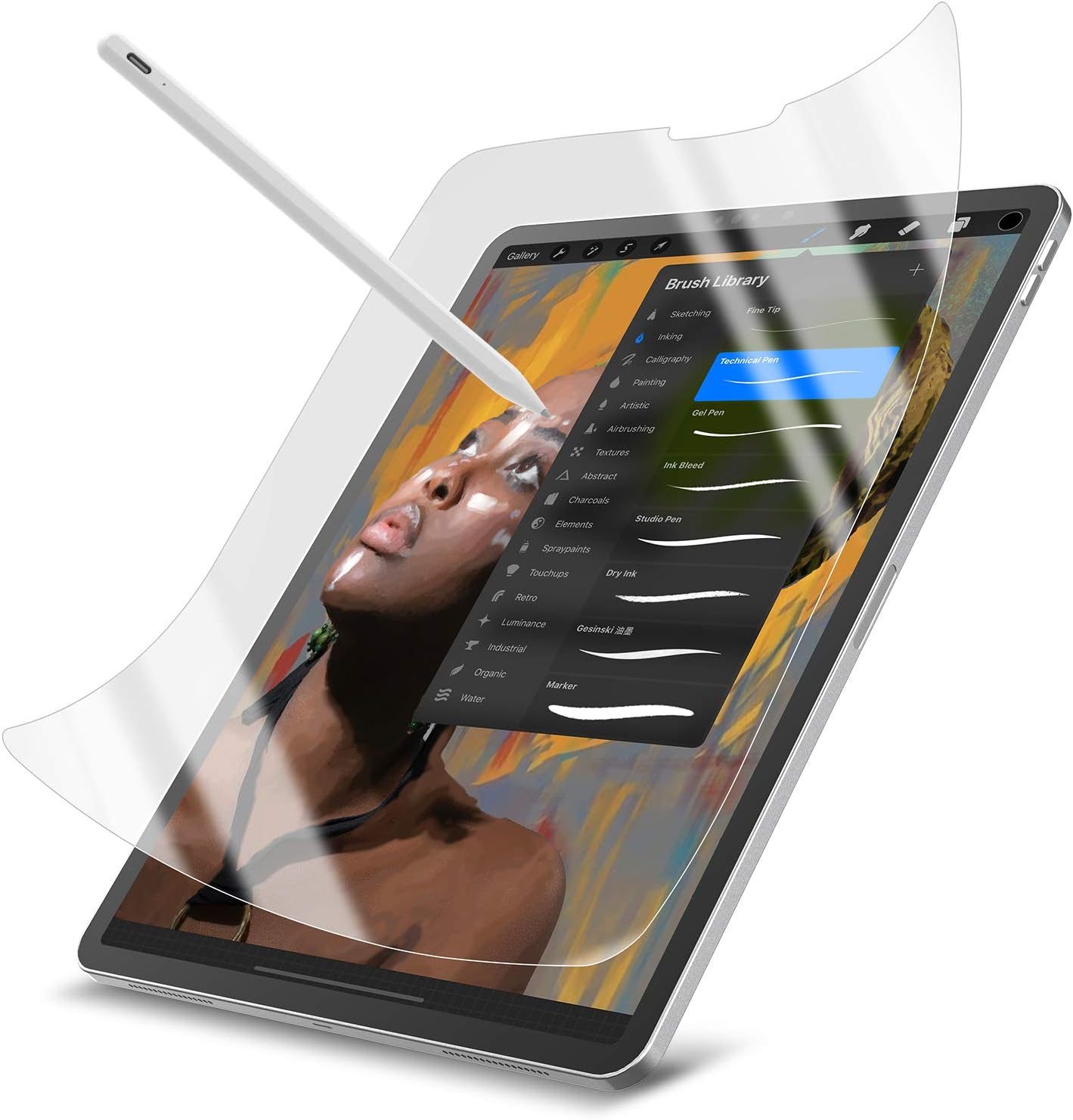 Switcheasy Paper Feel Ipad Pro 12 9 Inch 2020 2018 Screen Protector Matte Paper Texture Compatible With Ipad Pencil High Touch Sensitivity Anti Glare Anti Fingerprint Amazon De Elektronik