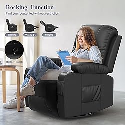 FURNIMAT Recliner Sofa Set with 3+1 Pieces in