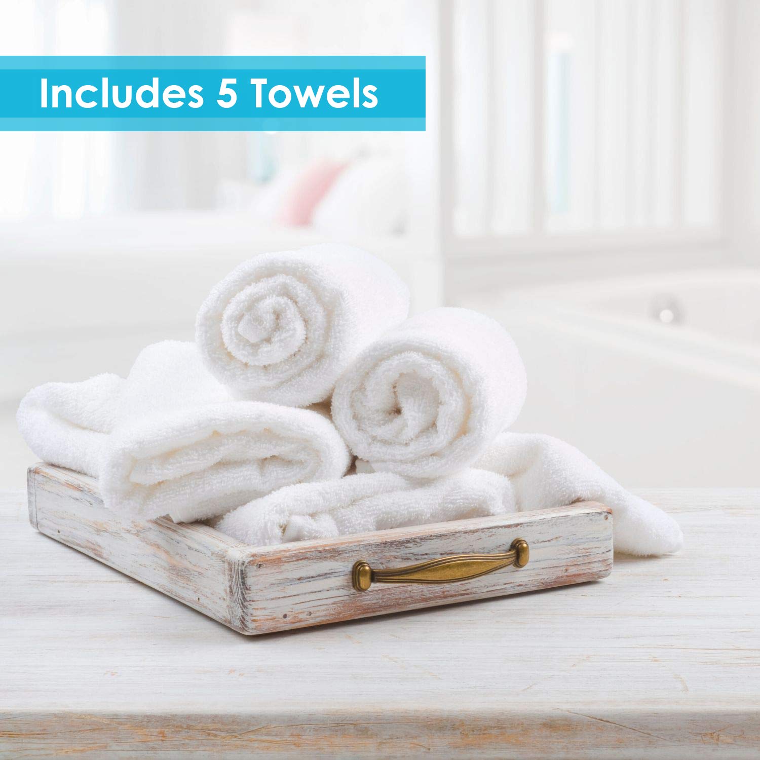 Houseables Hot Towel Warmer, UV Sterilizer, 11” x 17”, 1 Cabbie, 2 Pairs of Tongs, 5 Towels, Black, White, Red, Metal, Cotton, Steamer, Disinfection Light, For Spa, Salon, Barber, Facial, Massage: Beauty