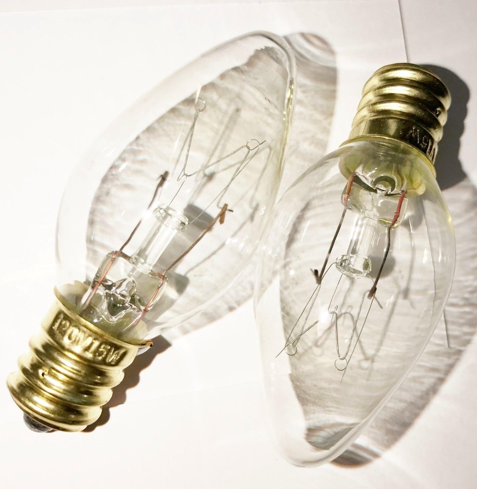 2-Pack Himalayan Salt Lamp Bulbs 15 Watt 120 Volt 15W Bulb 2-15W