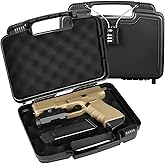 LOTOCASE 9mm Gun Case for Handguns – TSA Approved Lockable Pistol Case with TSA Lock, Shockproof Hard Shell for Handgun/Revolver – Firearm Travel Storage Box