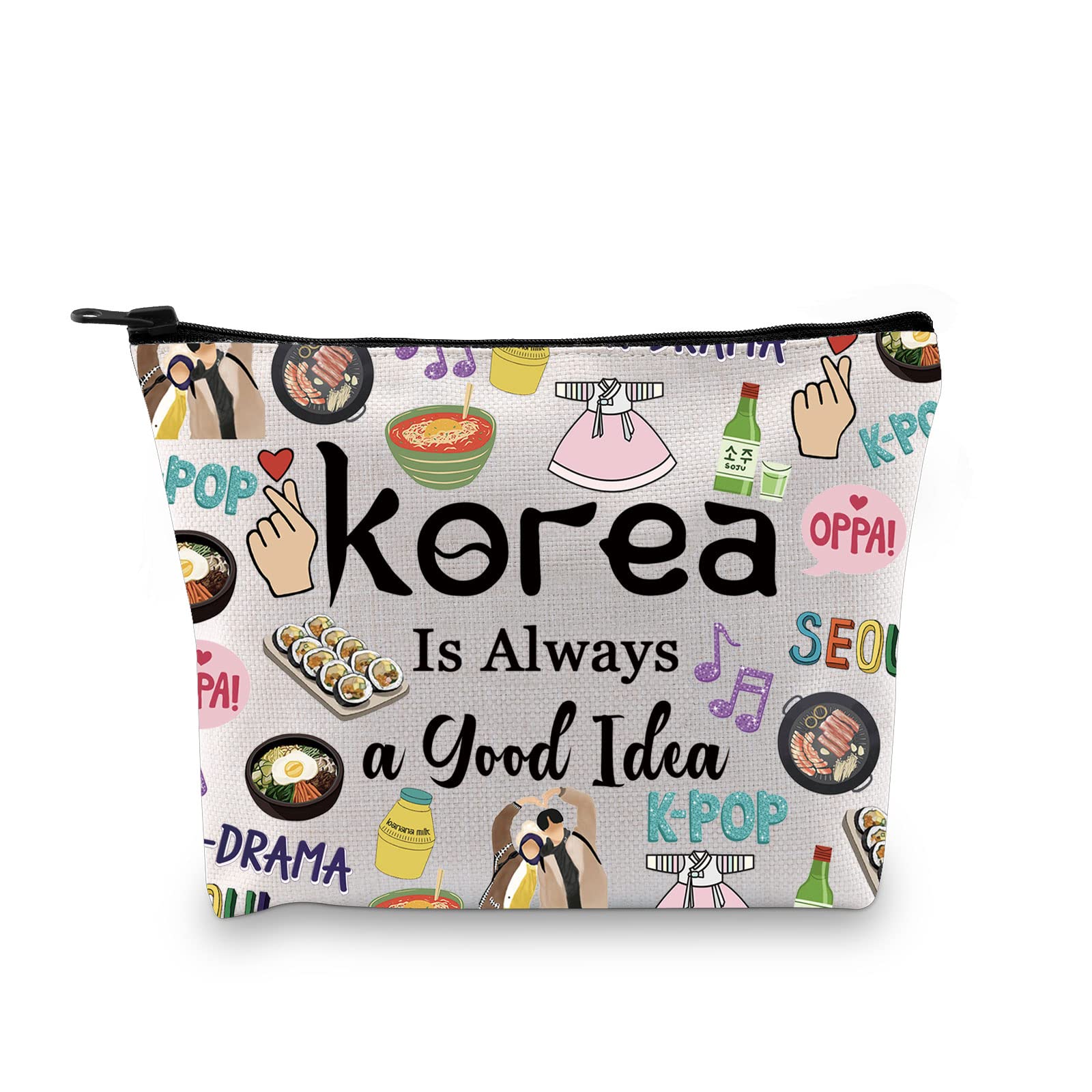 South Korea Travel Vacation Trip Souvenir Gift Korea Bachelorette Trip Gift South Korea Travel Accessory Bag for Korea Girls (Good Idea Korea EU) — image 1