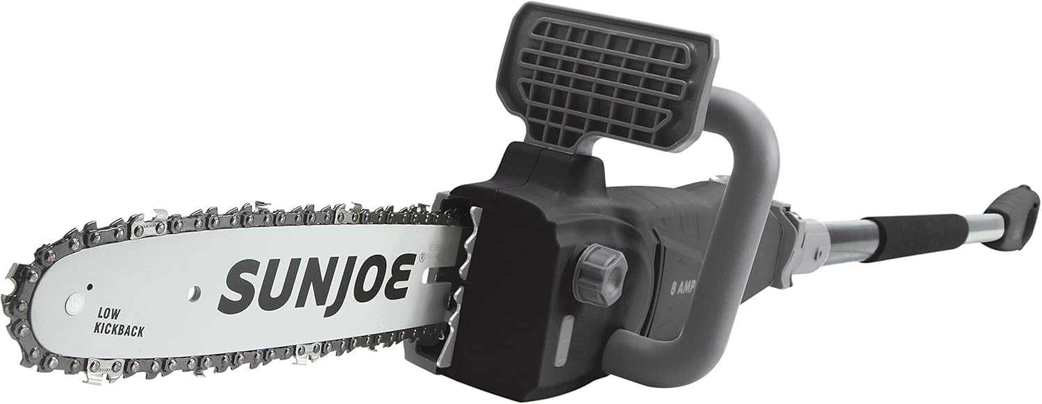 1. Sun Joe SWJ807E-BLK Pole Chainsaw