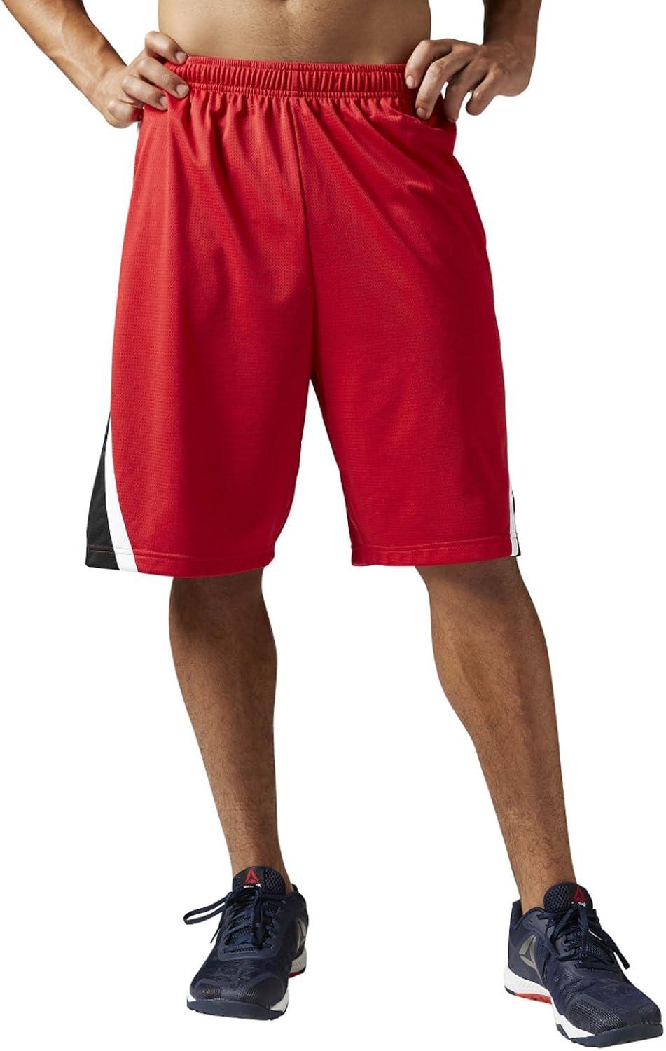 Reebok Men's Basketball Shorts, Red, XLarge Clothing