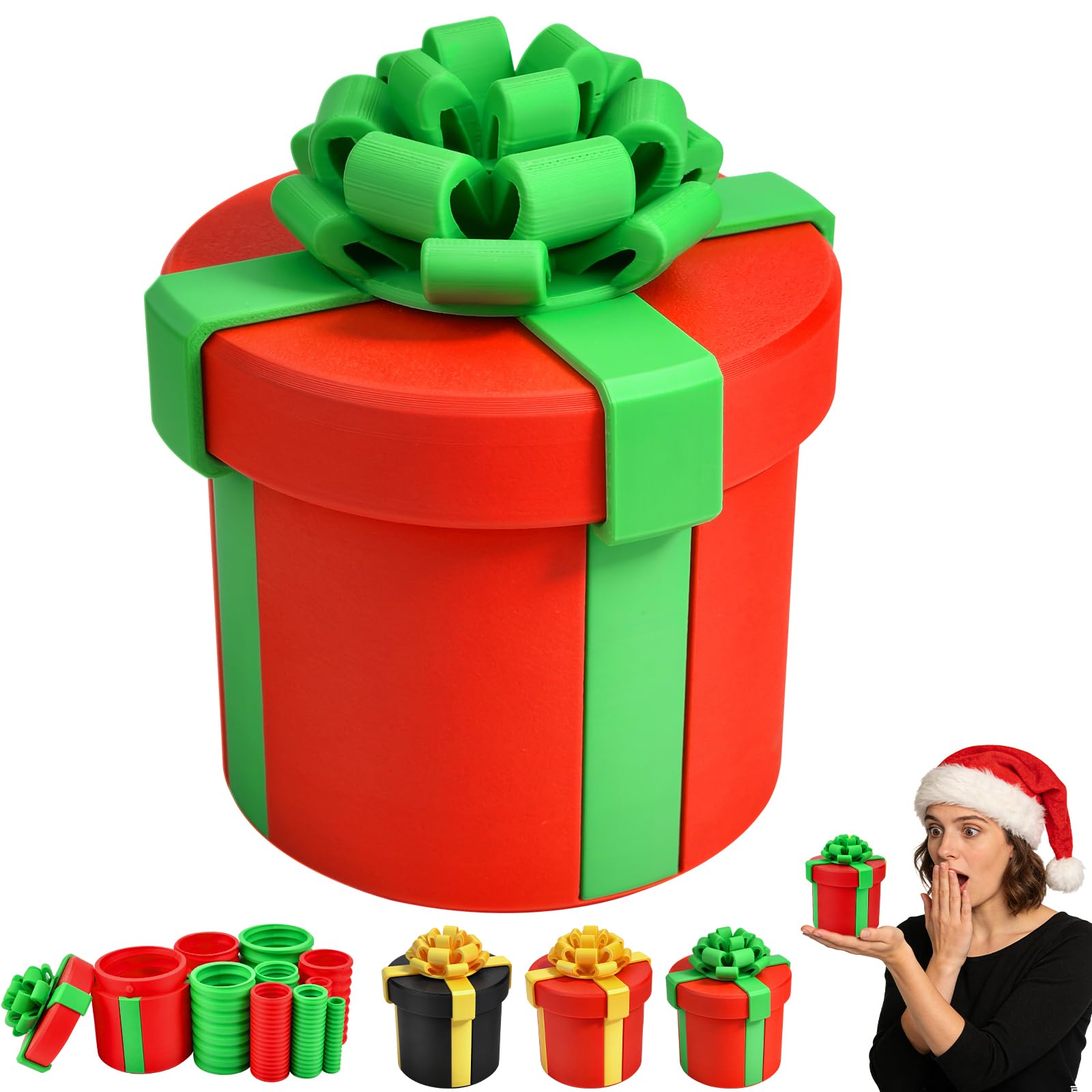 Annoying Nested Screw Gift Box, 10 Layer Prank Gift Box The Annoying Present Surprises Money Gifts Boxes for Cash, Fun Christmas & Birthday Gag Gifts for Adults Kids