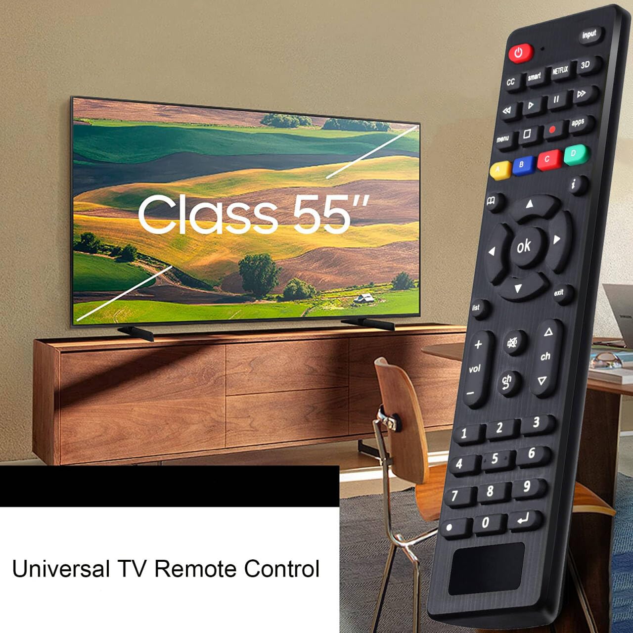 Universal TV Remote for Samsung, TCL, Philips, Vizio, Sharp, Sony, Panasonic, Sanyo, Insignia, Toshiba and Other Brands LCD LED 3D HDTV Smart TV Remote Control