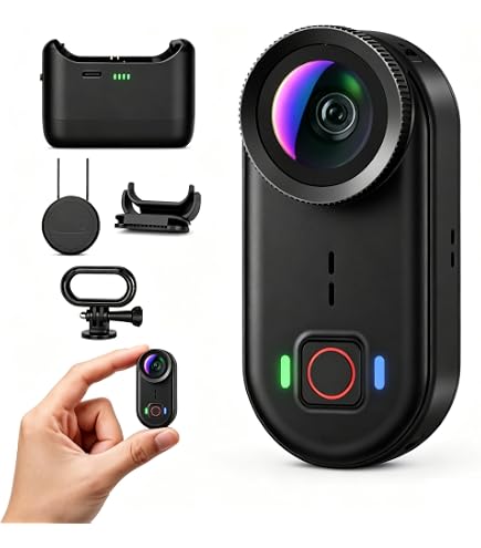 Amazon.com: i3 4K Thumb Action Camera, Tiny Size, Mount Anywhere