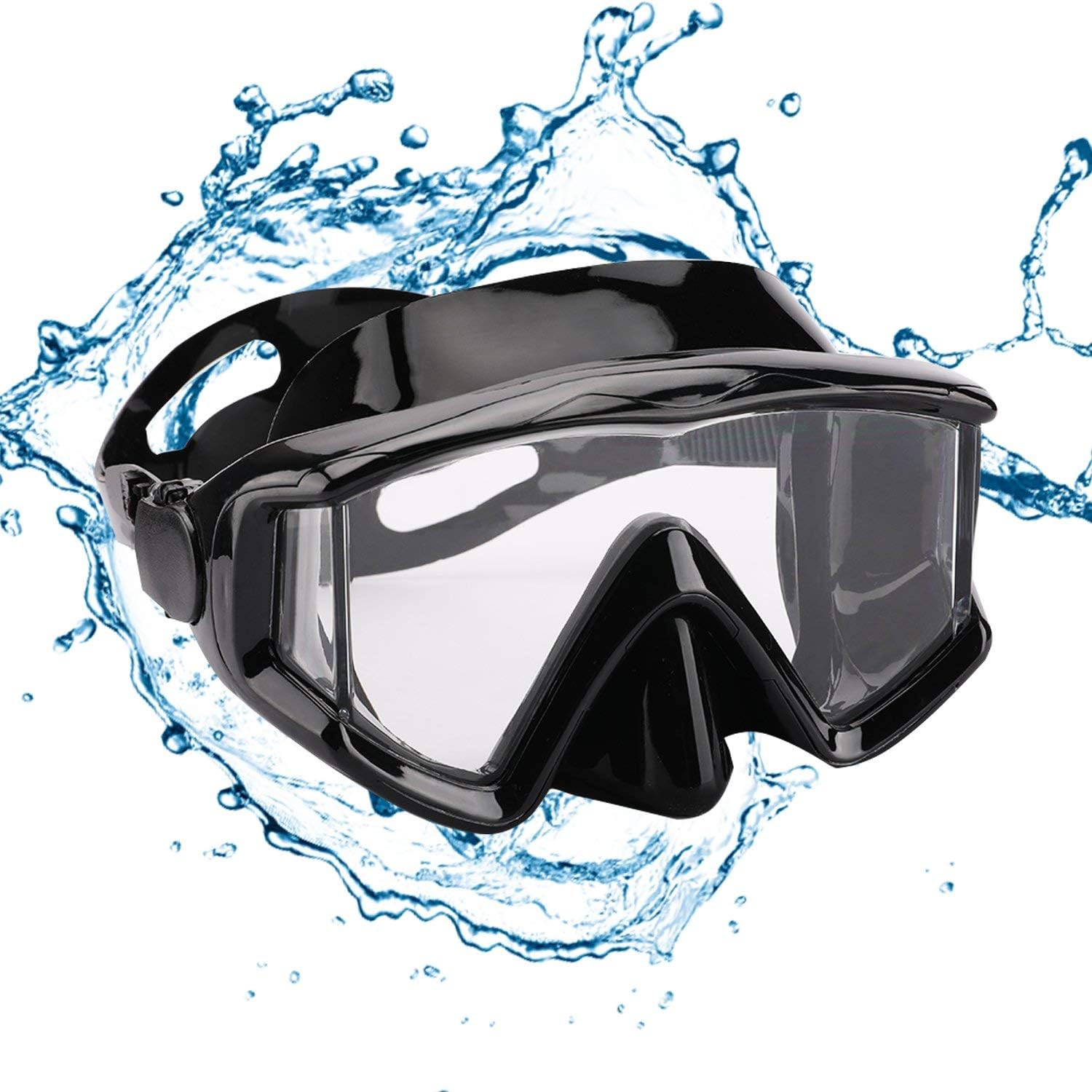 AQUA A DIVE SPORTS Diving mask Anti-Fog Swimming Snorkel mask Suitable for Adults Scuba Dive Swim Snorkeling Goggles Masks (Black) : Sports & Outdoors