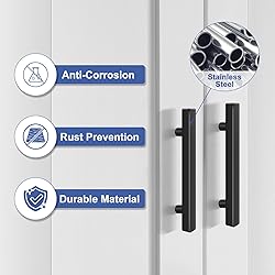 Onateel 30 Pack 6 Inch Matte Black Cabinet Pulls