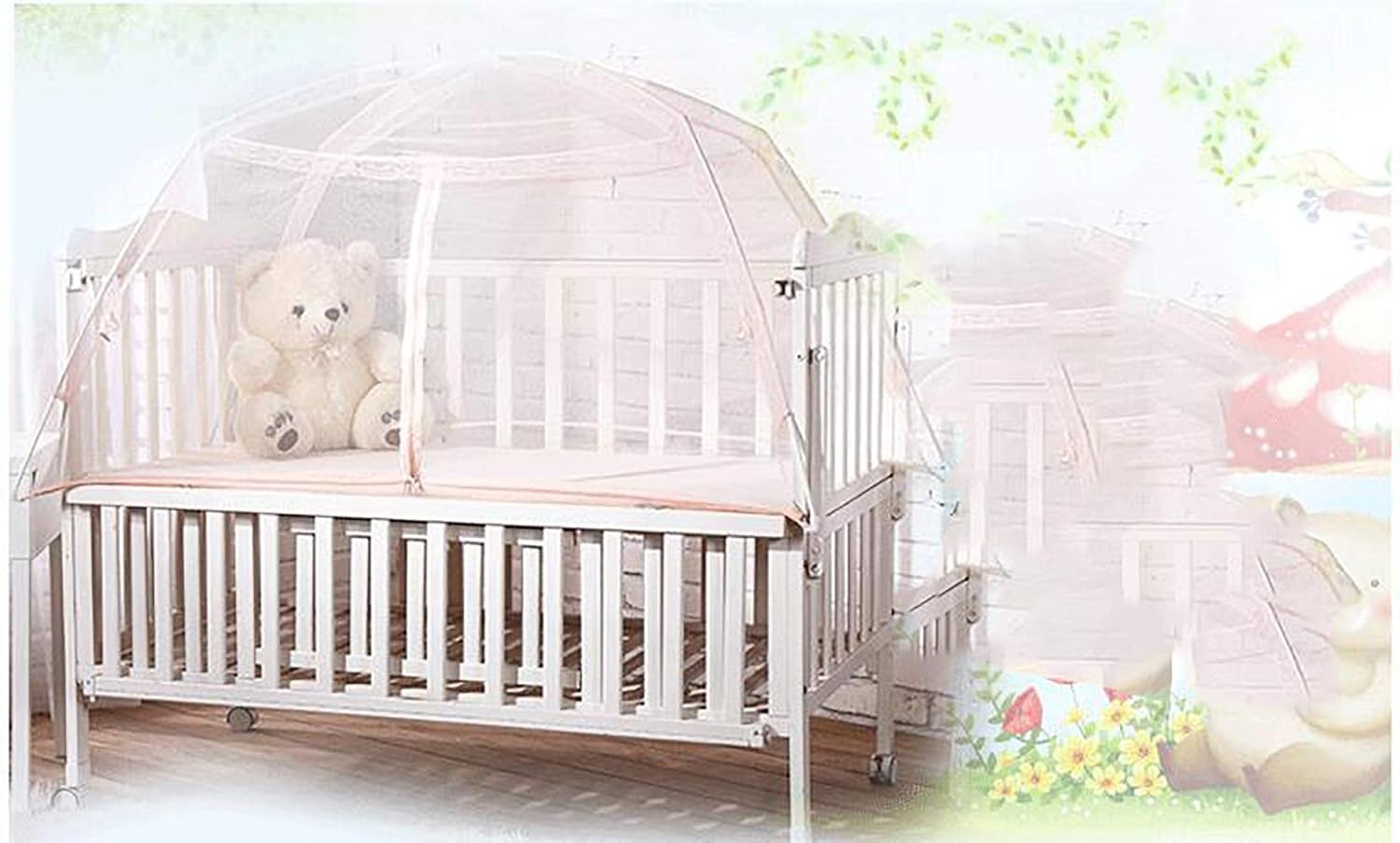 glass baby crib