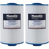 Mamokin Spa Filter 6CH-402 Replaces PMA40L-F2M, Master Spas Twilight X268365, X268543, X268511, X268514, Unicel 6CH-402, Filbur FC-0317, 2" Male Thread/MPT Hot Tub Filter 2PACK
