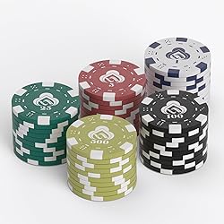 LUOBAO 11.5 Gram Poker Chips,200pc Casino Chips