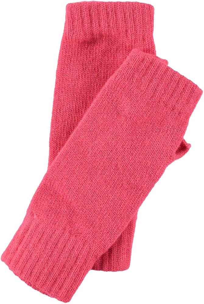 Women's Fingerless Mitts Pure Cashmere Made in Scotland (Black) at  Women’s Clothing store: Cold Weather Fingerless Gloves
