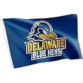 Desert Cactus University of Delaware UD Flag - 3 x 5 Feet Fightin Blue Hens Banner, Indoor/Outdoor Durable Fabric, 100% Polyester Design (Blue)