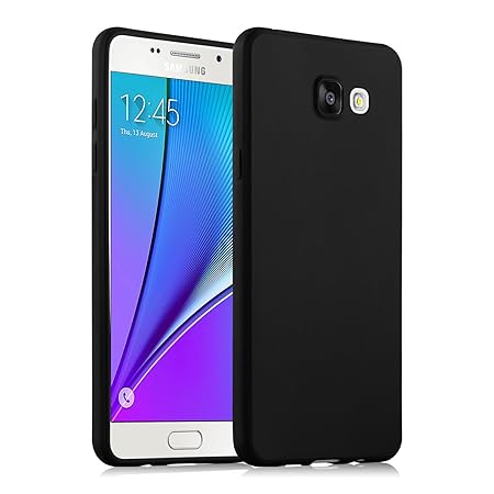 JAMMYLIZARD Silikonhülle für Samsung Galaxy A3 (6) 2016 | Ultra Slim Handyschale 0.8mm Skin Case Hülle [Jelly Back Cover] Sch