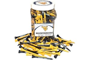 Team Golf NCAA Virginia Cavaliers Jar Of 175 Golf Tees 2-3/4" Golf Tees, 175 Pack, Regulation Size, Multi Team Colors
