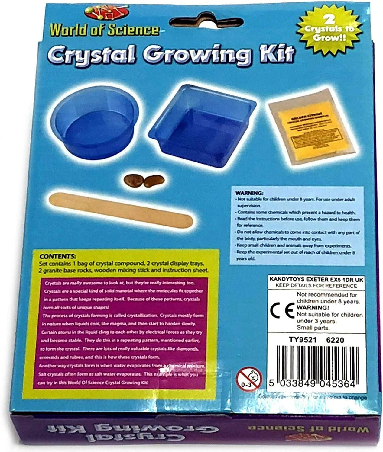 world of science crystal growing kit