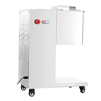 BuoQua 500KG / Stunde Desktop-Aufschnittmaschine Gastro Allesschneider Edelstahl Schneidemaschine Küche Schnittstärke 3 mm Pr