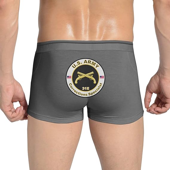 Army Mos 31e 4 Us Army Mos 31e Corrections Specialist Men's Boxer Briefs Cotton