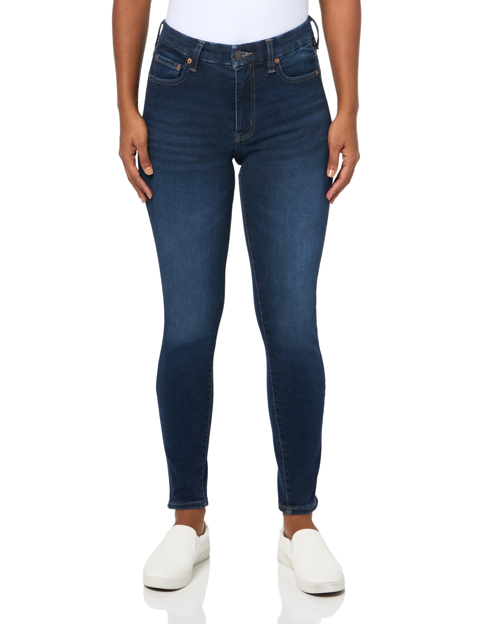 AEROPOSTALE Women’s Aero Sculpt Curvy Jegging, Dark Wash, 4