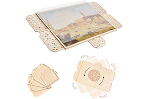 VEVOR 2000 Piece Rotating Puzzle Board with 5 Drawers and Cover, 40x29 in Portable Wooden Table, Jigsaw Puzzle Accessories fo